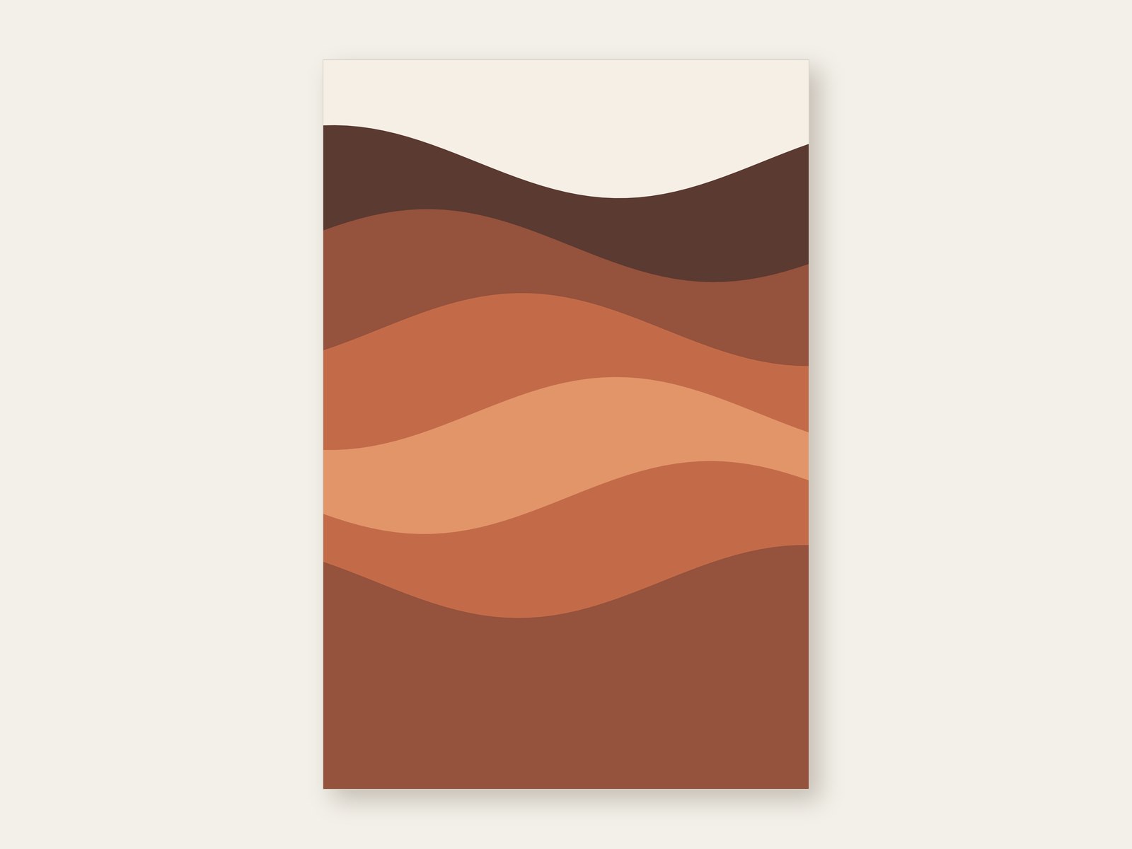 Dune Layers — printable wall art shown as the full artwork