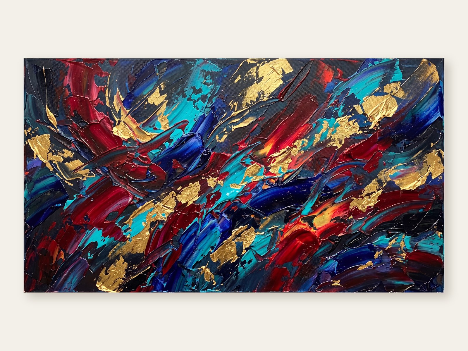 Explosive Impasto — printable wall art shown as the full artwork