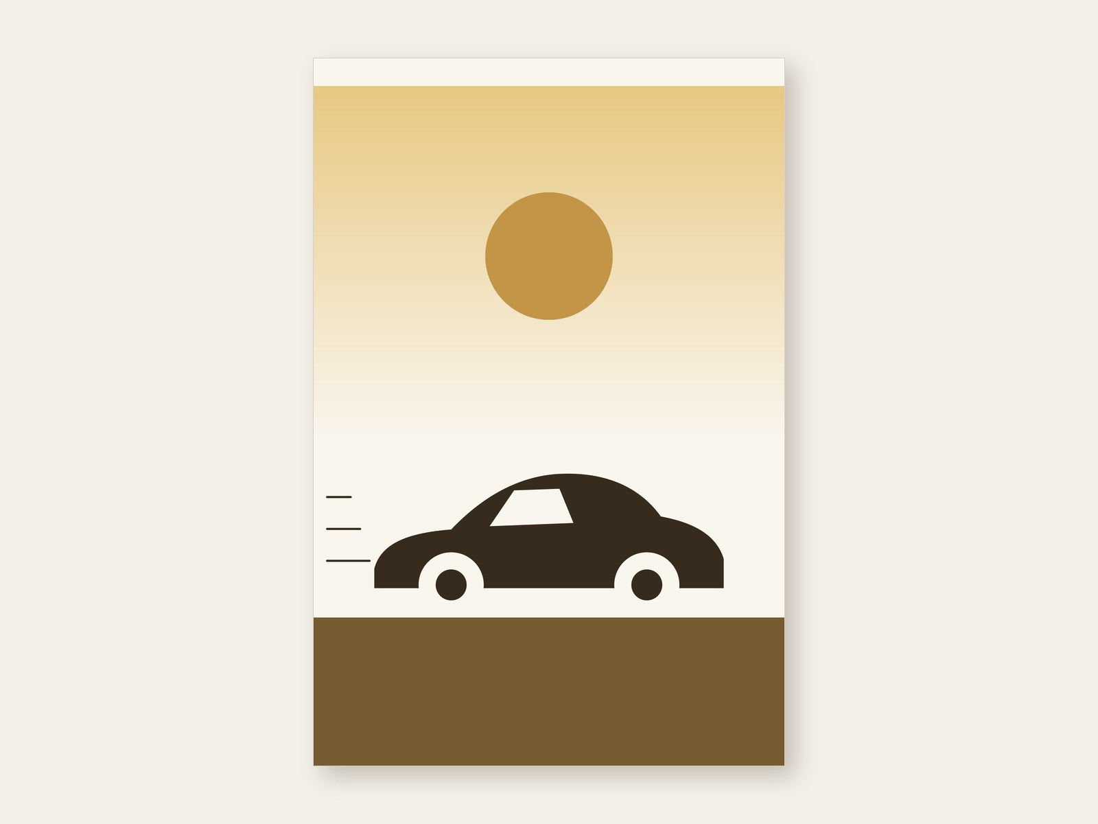 Retro Racer — printable wall art shown as the full artwork