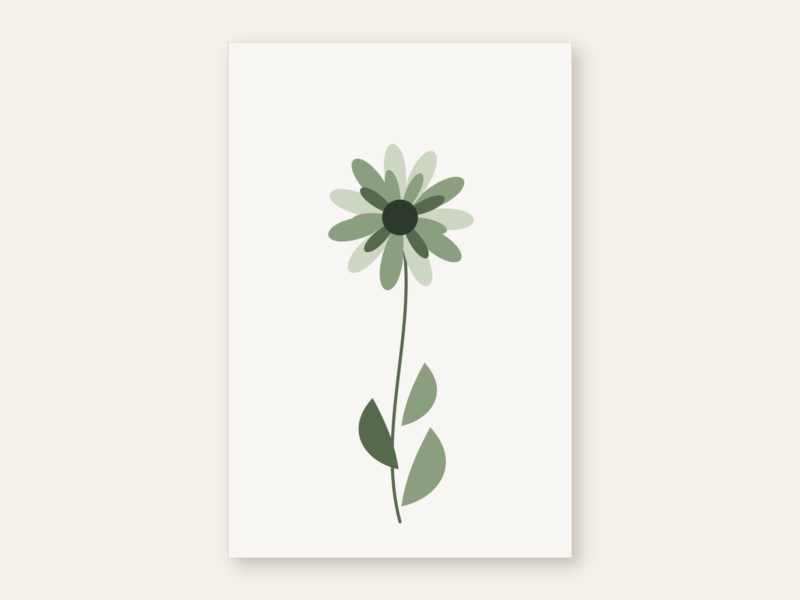 Single Stem — printable wall art shown as the full artwork